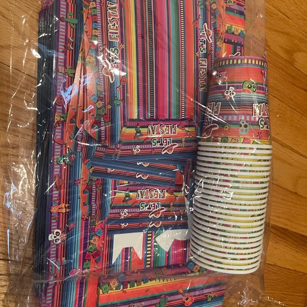 Let's Fiesta birthday or Party Supplies Set - Multicolor 24 ct